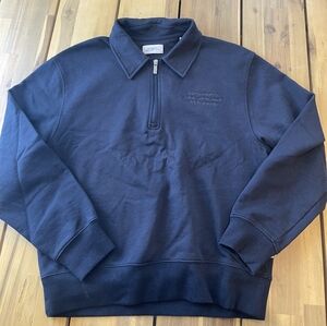 SATURDAY NEW YORK CITY Mott Quarter Zip Midnight Size: Extra Small